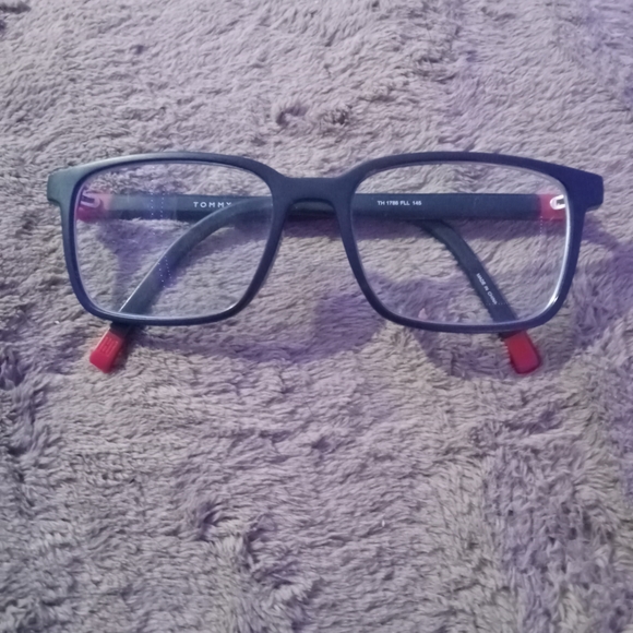 Tommy Hilfiger Black and Red Men's Glasses - Picture 1 of 4